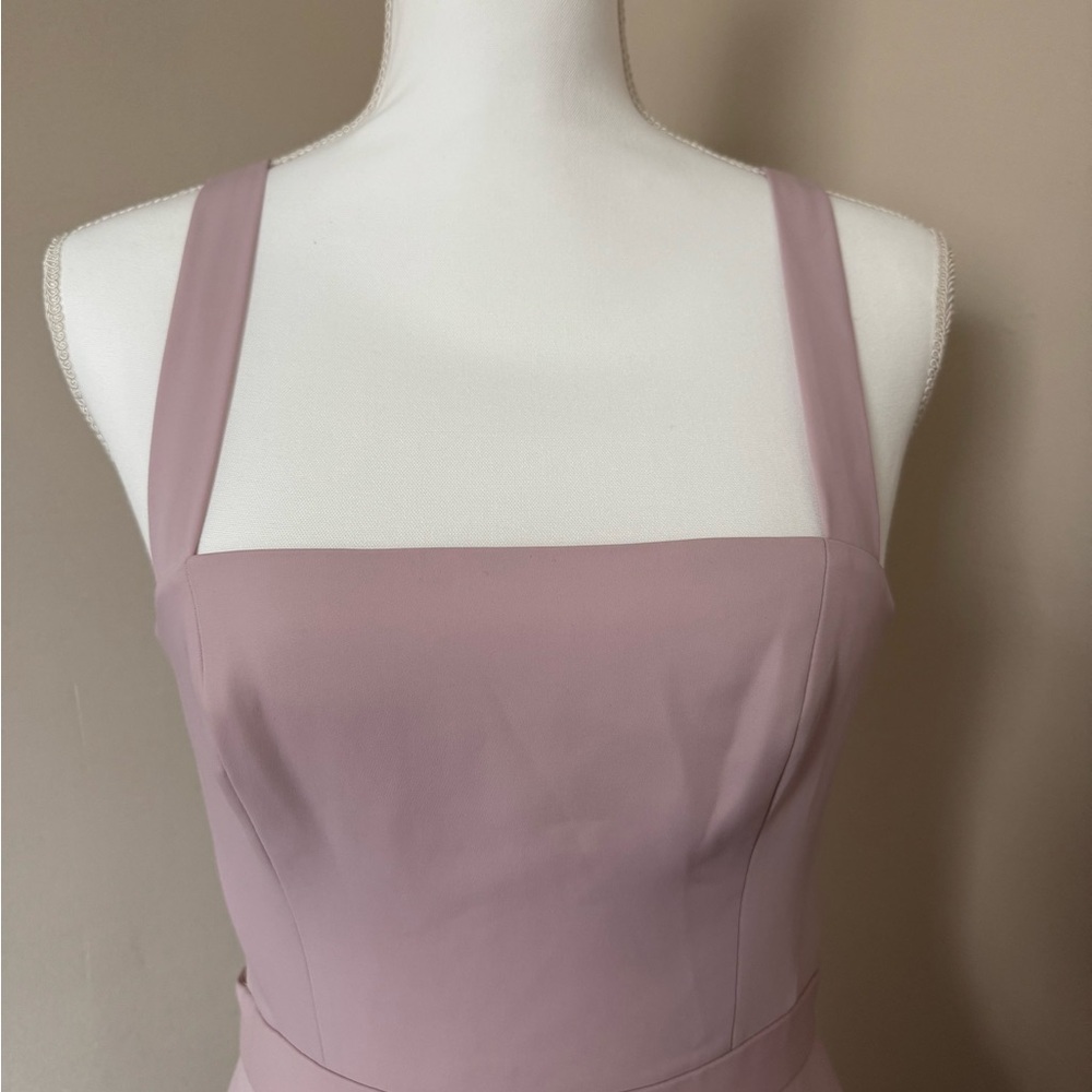 Pink Ruffled Mini Dress - Picture 4 of 5